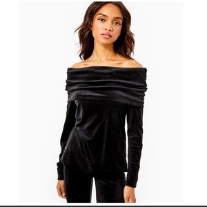 Lilly Pulitzer Belinda Velour Top - Size S